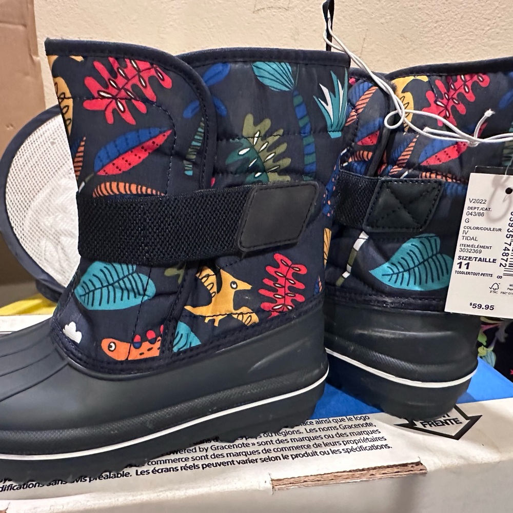 The Children's Place Navy Multicolor Patterned Boots